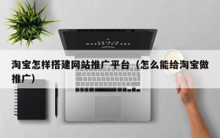 尉氏淘宝怎样搭建网站推广平台（怎么能给淘宝做推广）
